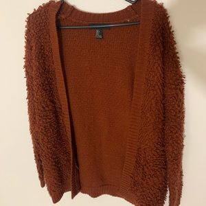 Burnt Orange Forever21 Scruffy Cardigan